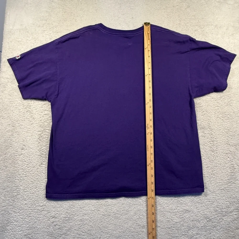 Champion‎ Clemson Tigers T-Shirt Graphic Print Purple Tee Unisex XL - Picture 5 of 6